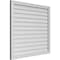 Ekena Millwork Vertical Surface Mount PVC Gable Vnt: Non-Functional, w/2"W x 1-1/2"H, Brickmould Frame, 42"W x 38"H GVPVE42X3802SN - alternate 5